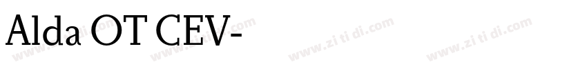 Alda OT CEV字体转换
